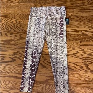 High Rise Fabric Leggings